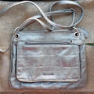 Koltov Silver Crossbody Purse